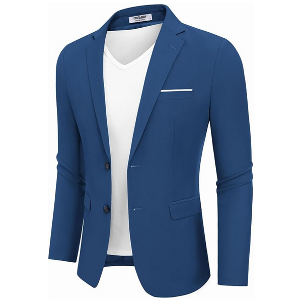 COOFANDY Men's Slim Fit Sport Two Button Blazer