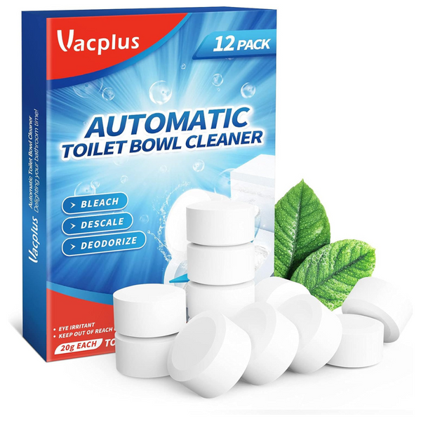 12-Pack 1.7-Oz Automatic Toilet Bowl Cleaner Tablets W/ Bleach