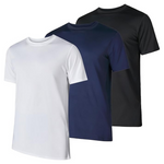 3-Pack Mens Workout Short Sleeve Athletic T-Shirt