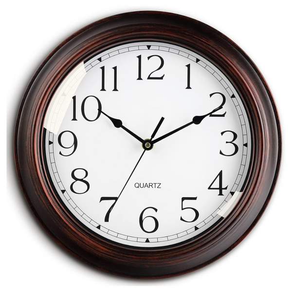 8.5" Small Vintage Silent Retro Wall Clock