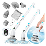 IPX7 Cordless Electric Spin Scrubber W/ 4 Brush Heads