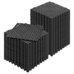 50-Piece Vevor 12" x 12" Non-Slip Interlocking Drainage Floor Tiles