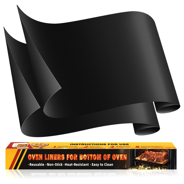 2-Pack 17" x 25" Heavy Duty Non-Stick Oven Mats