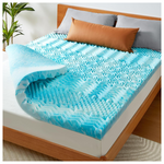 Perlecare 4" Twin 7-Zone Memory Foam Mattress Topper