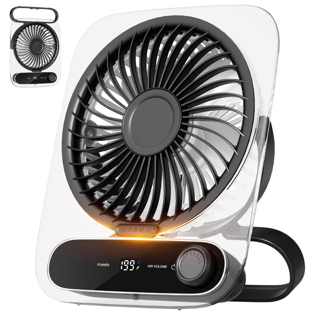 Shintrend USB Rechargeable Portable Battery Powered Desk Fan