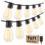 Larkvue Waterproof 96ft LED Outdoor String Lights
