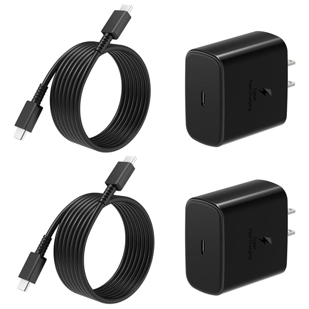 2-Pack 45W Super Fast USB C Wall PPS Chargers
