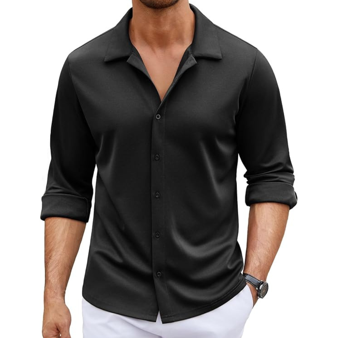 Coofandy Men's Long Sleeve Button Down Wrinkle Free Shirt