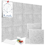 12-Pack 11.8" x 11.8" Felt Wall Tiles