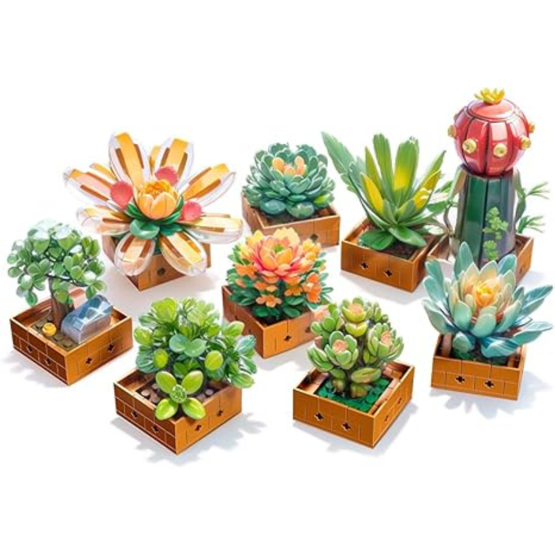 9-Pack DIY Botanicals Artificial Flowers Building Set