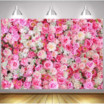 9' x 6' Pink Rose Flowers Theme Photography Backdrops