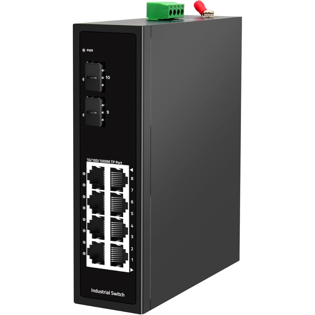 8 Port Gigabit Industrial DIN-Rail Ethernet Switch