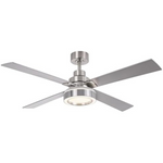 Comeffie 4 Blades 52" Indoor Ceiling Fans with Lights & Remote