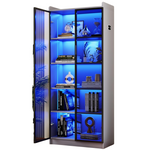 Dystler 65" Tall Display Cabinet With Doors