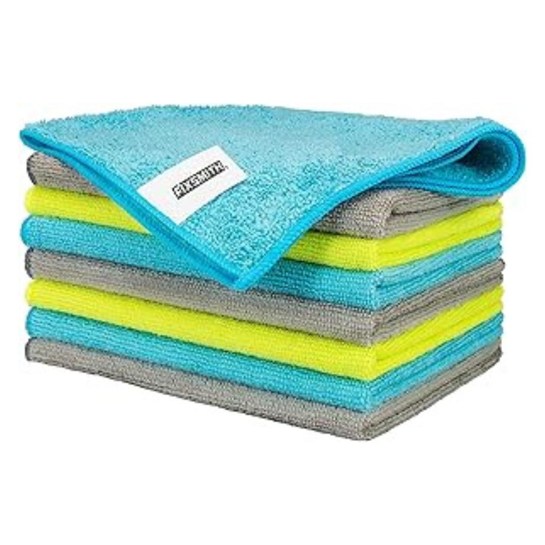 8-Pack 12" x 16" Absorbent Microfiber Cleaning Cloth