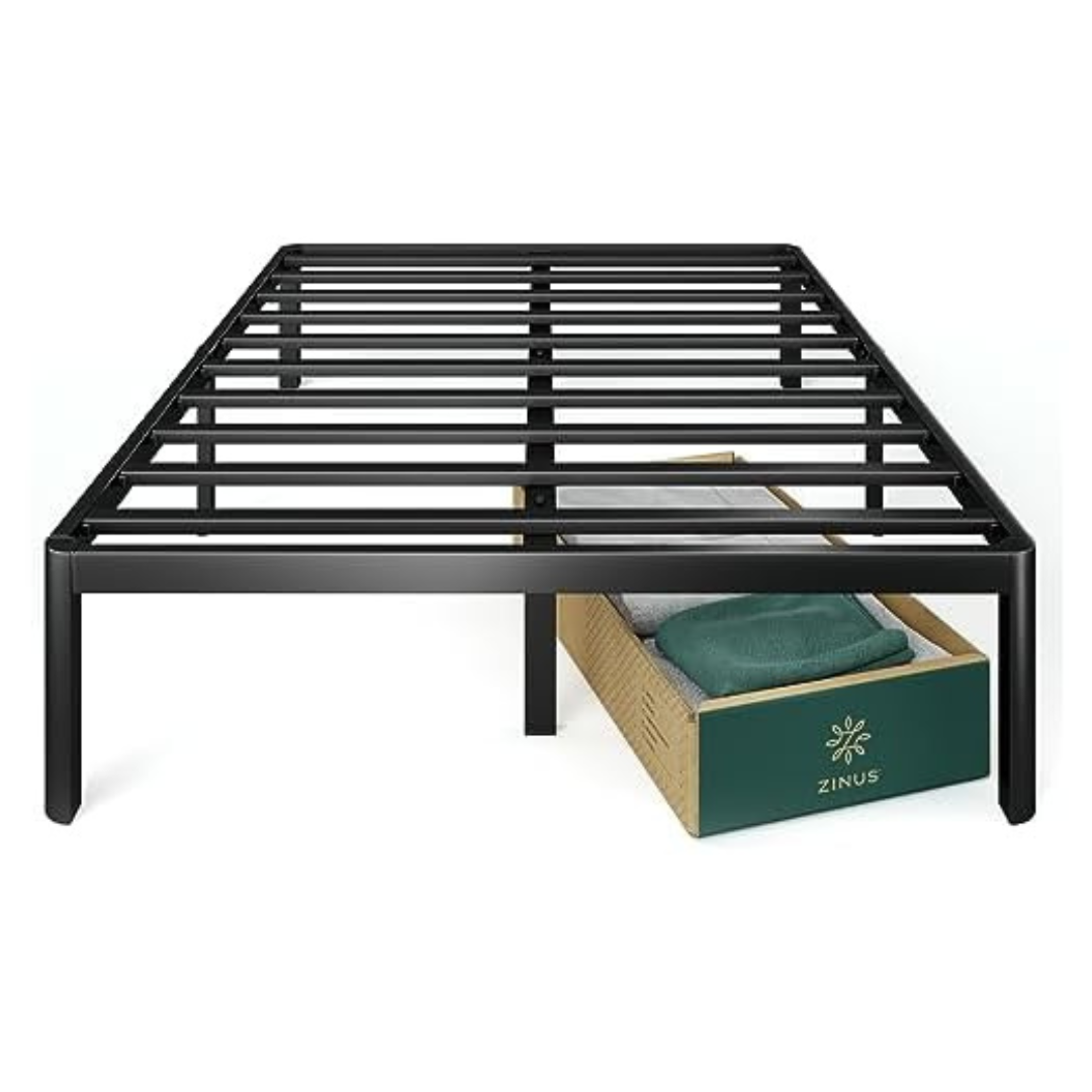 Zinus Van 16" Metal Platform Bed Frame With Steel Slat Support