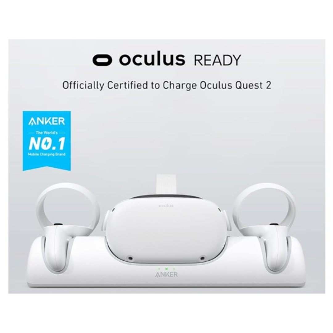 Anker Charging Dock for Oculus Quest 2 with 2 Rechargeable Batteries