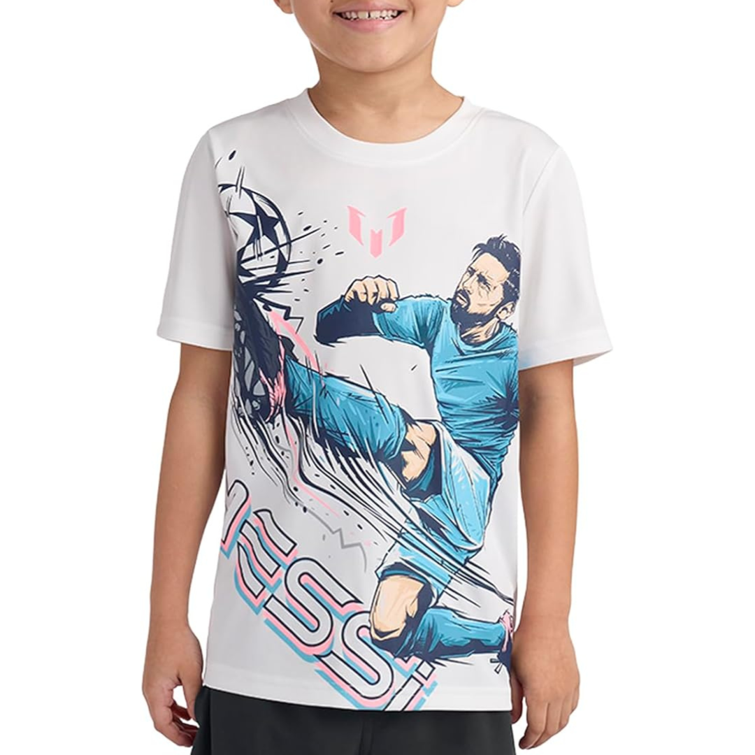 Messi Boys' Lifestyle Short Sleeve Top