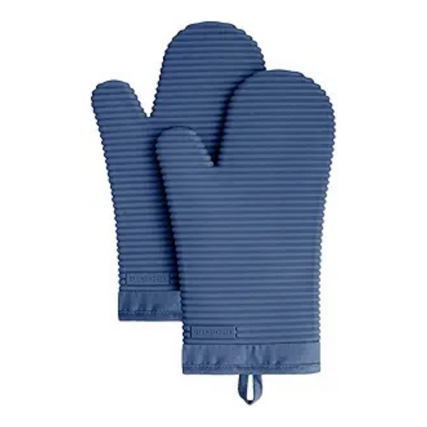 2-Pack KITCHENAID Ribbed Soft Silicone Oven Mitt Set