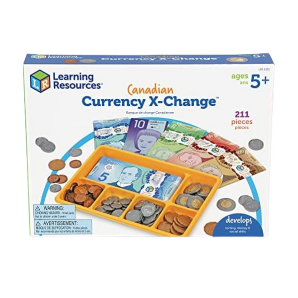 211-Piece Learning Resources Canadian Currency-X-Change Play Set