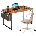 KKL 40" Sturdy Computer Desk With A Storage Bag & Headphone Hook