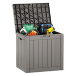 East Oak 31 Gal Indoor/Outdoor Storage Box With Lockable Lid