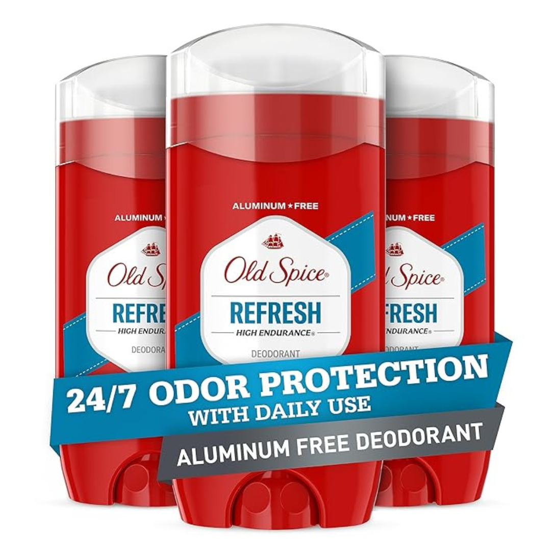 Old Spice Aluminum Free Deodorant For Men, High Endurance (Pack Of 3)