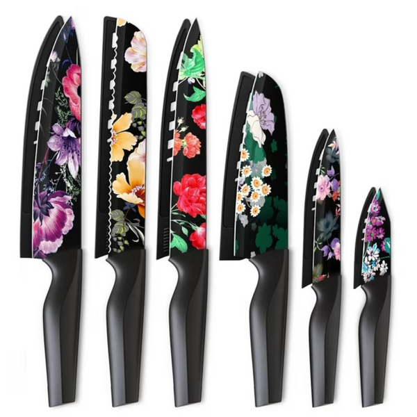 6-Piece Astercook High Carbon Stainless Steel Flower Knife Set