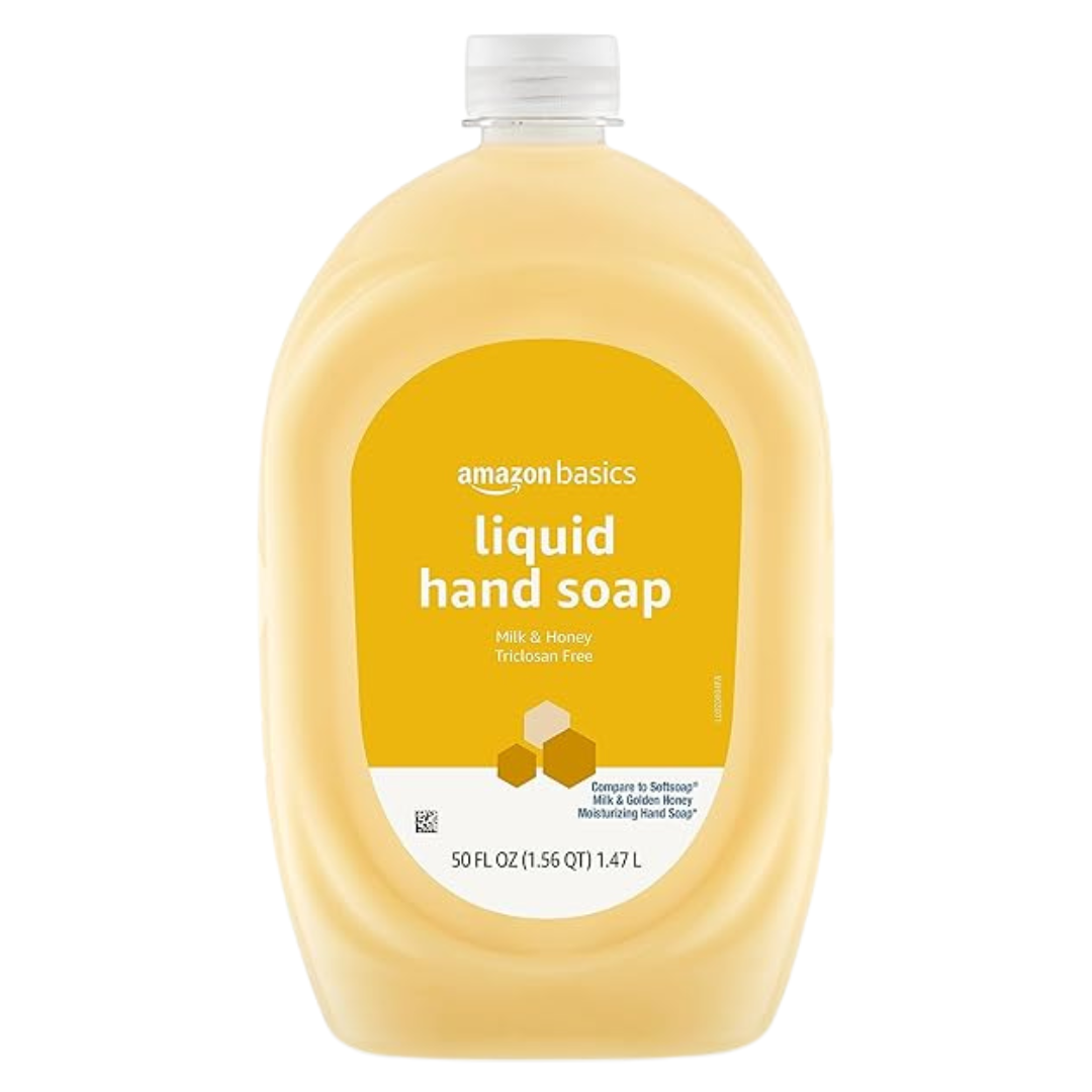 50-Oz Amazon Basics Liquid Hand Soap Refill (Milk & Honey)