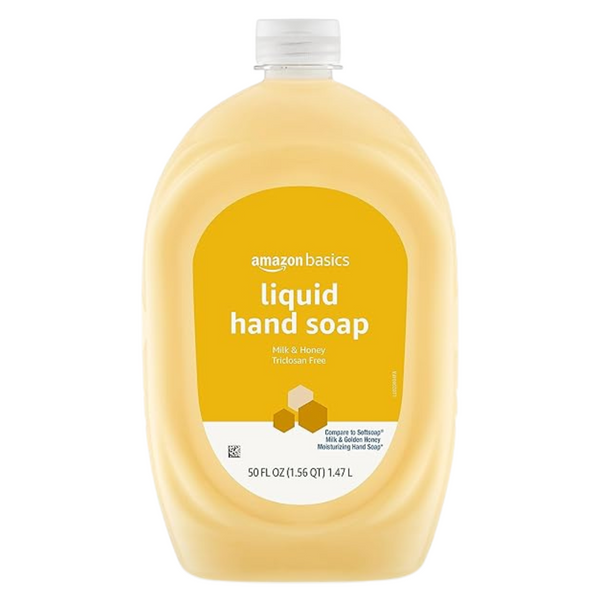 50-Oz Amazon Basics Liquid Hand Soap Refill (Milk & Honey)