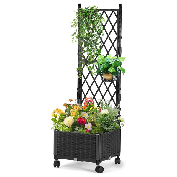 Follook 4ft Tall Self-Watering Plastic Raised Garden Beds
