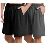 2 Pack Men's Athletic Running Shorts
