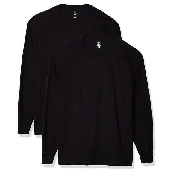 2-Pack Hanes Men's Beefy T Long Sleeve T Shirt