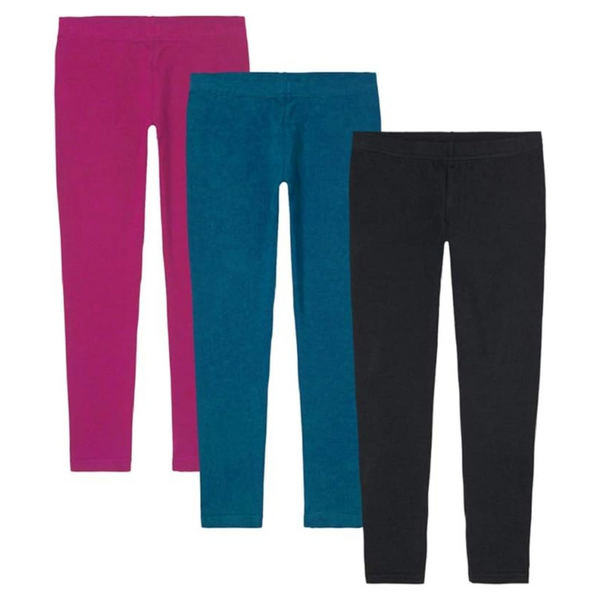 3-Pack kidpik Great Basics Everyday Wear Girls Leggings