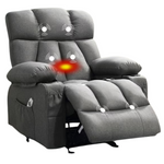 Heavy Duty Manual Recliner Chair With Heat Therapy