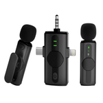 3-in-1 Wireless Lavalier Mic With Noise Cancelling