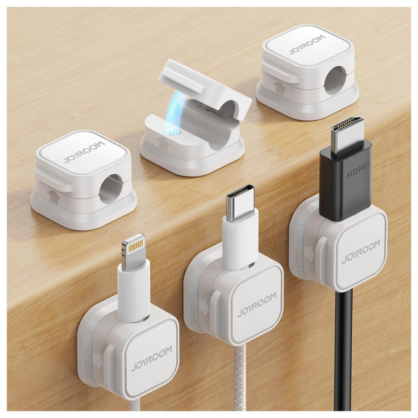 6-Pack Joyroom Adhesive Wire Holder Magnetic Cable Clip