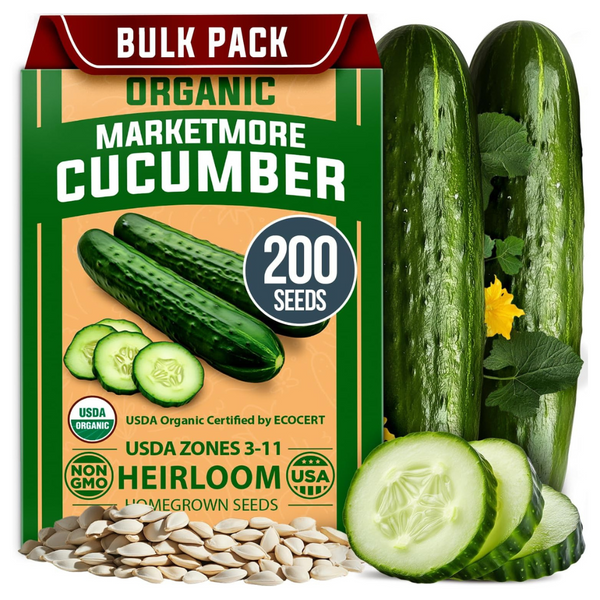 200-Pack Organic Cucumber Seeds