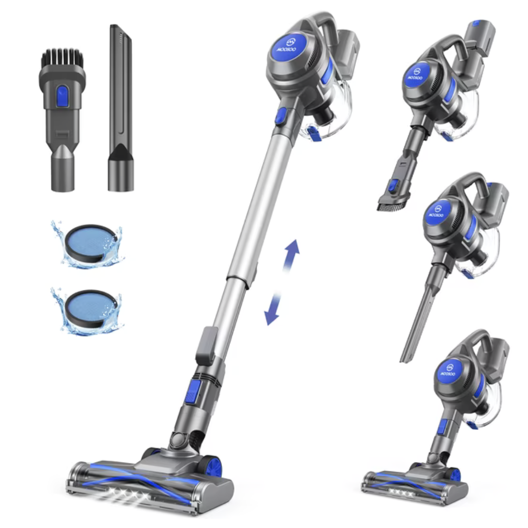Moosoo 4-in-1 Powerful Suction Stick Handheld Vacuum Cleaner