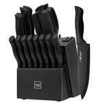 19-Piece Hunter Dual Self Sharpening Kitchen Knife Set With Block