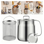 50oz GADO Deep Fryer Pot With Basket & Strainer