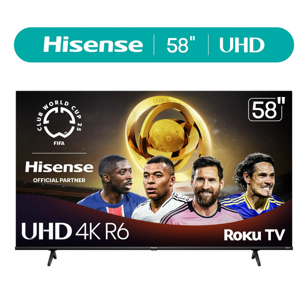 Hisense R6 Series 58" 4K Ultra HDR Smart LED Roku TV