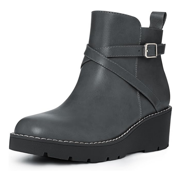Athlefit Women's Wedge Ankle Boots (Various Colors & Sizes)