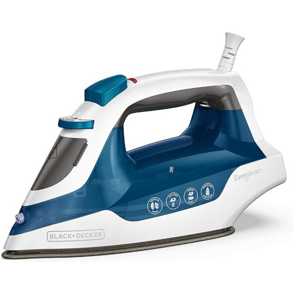 Black & Decker Easy Steam Compact Iron with TrueGlide Non-Stick Soleplate