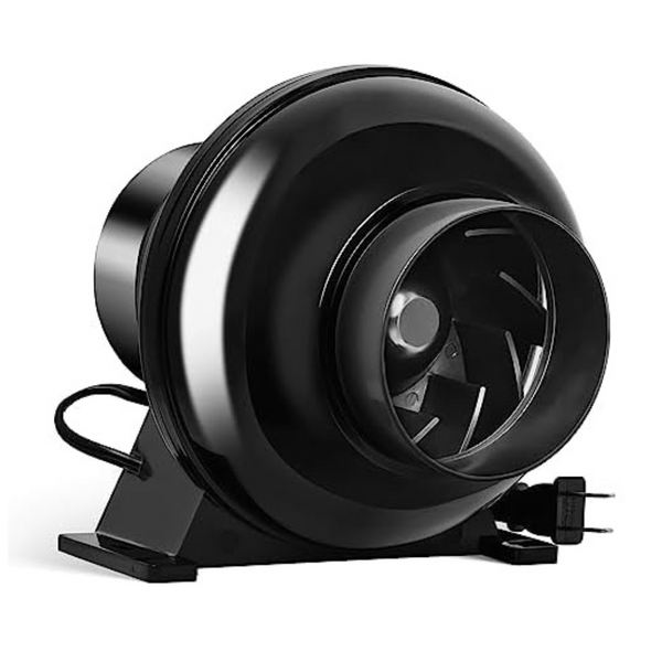 iPower 4" 195 CFM Inline Duct Ventilation Fan Air Vent Blower