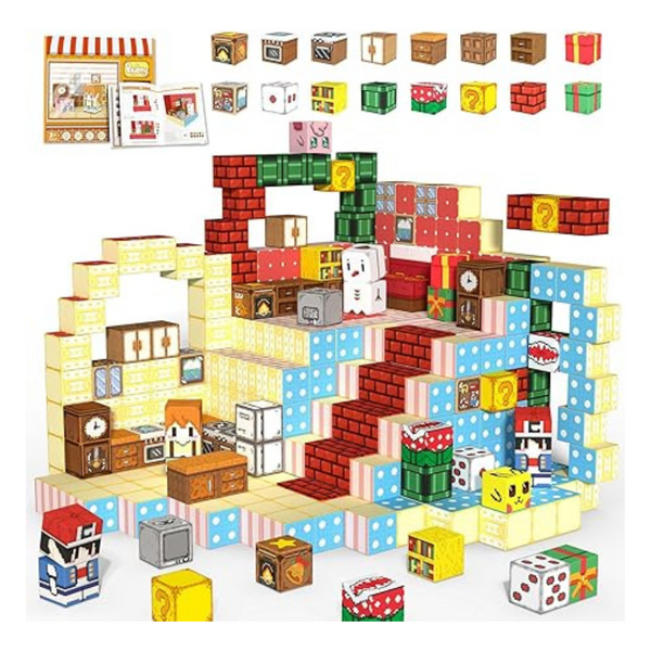 100-Piece Magnetic Building Blocks Montessori Kids Toy