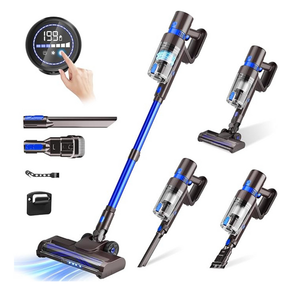 550W Cordless Vacuum Cleaner with 45KPA Suction