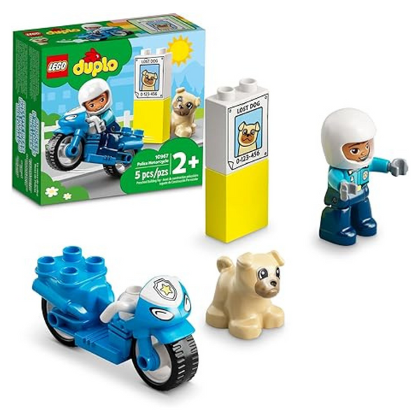 LEGO DUPLO Town Rescue Police Motorcycle Toy
