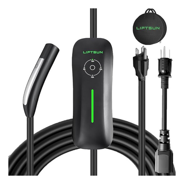 Portable 16 Amp 110V to 240V Level 1+2 Tesla Charger