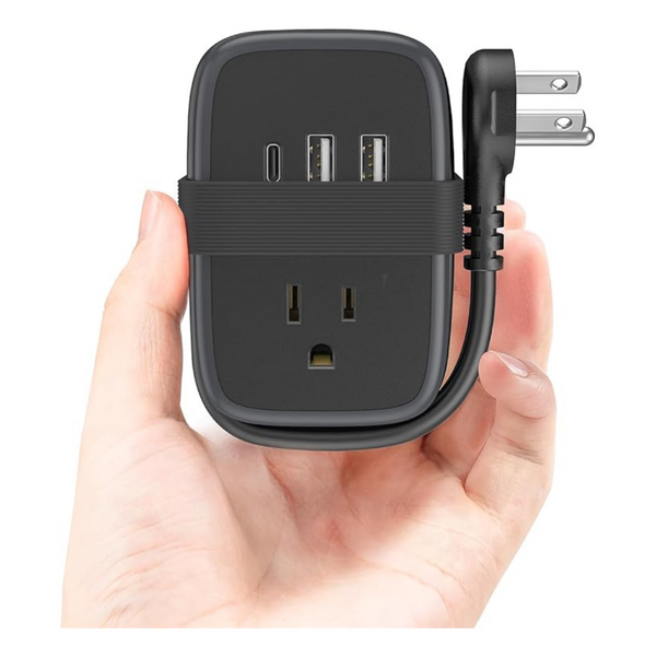Portable Small Power Strip With USB Ports